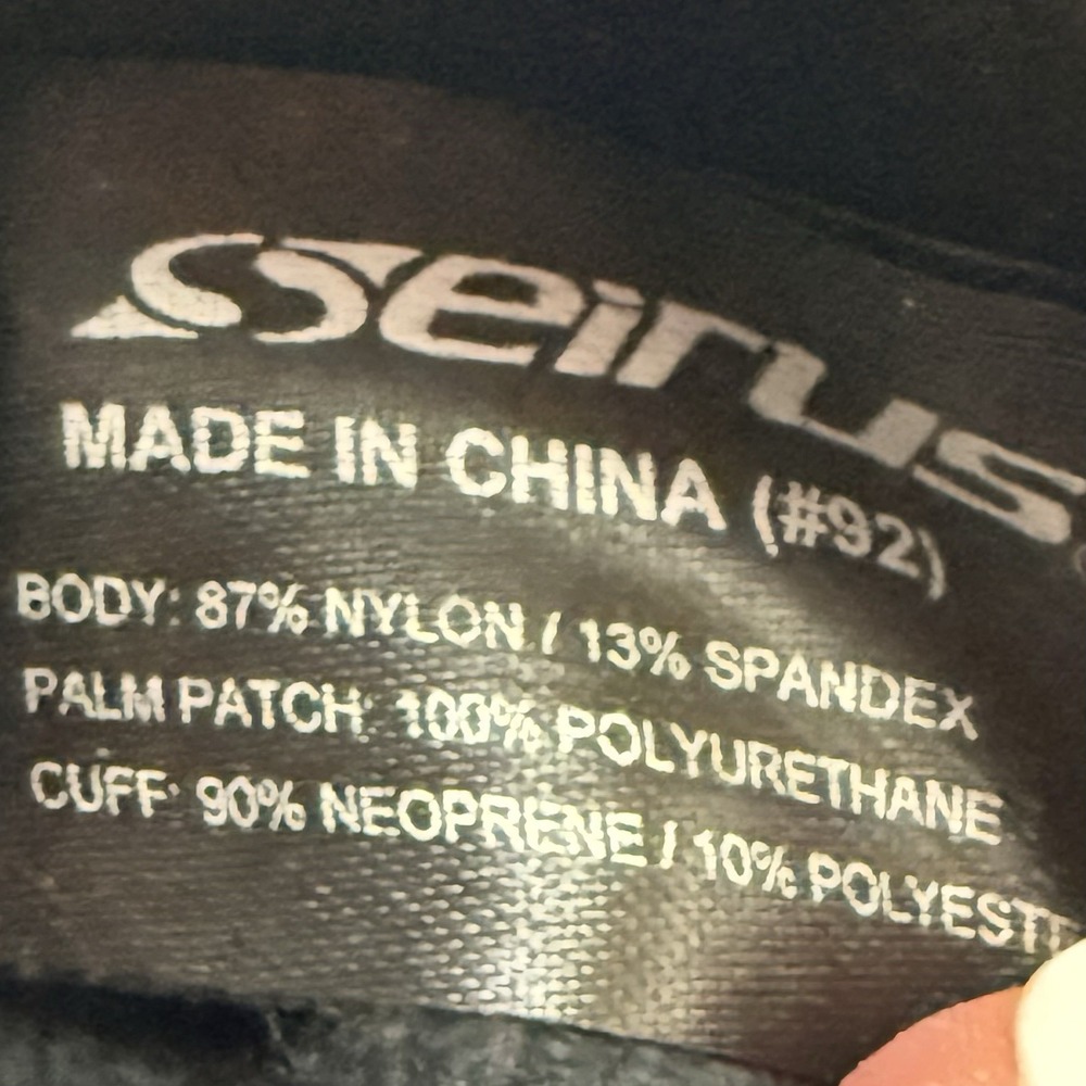 Seirus Xtreme All Weather Form Fit Cold Weather Gloves Black XL NEW - Picture 6 of 6